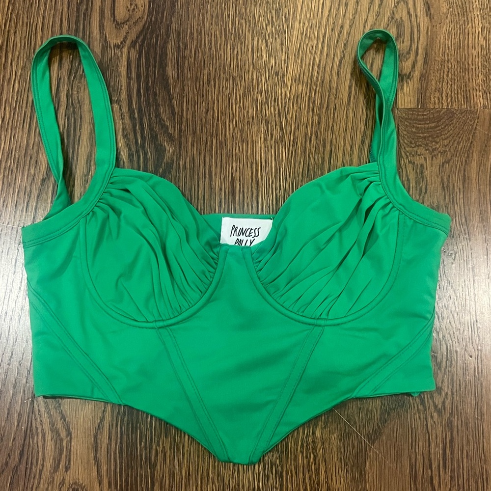 Princess Polly Green Corset Going Out Top